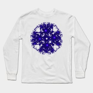 Round Purple Mandelbrot Fractal Long Sleeve T-Shirt